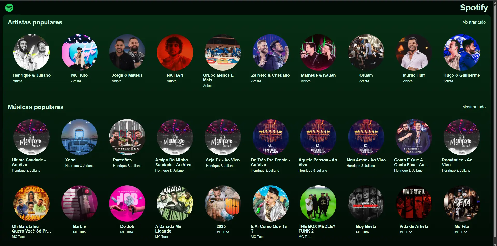 Jornada Fullstack - Clone Spotify